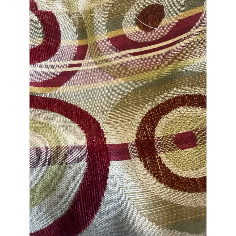 Vintage Newport Retro Geometric Circles Pillow Covers 19x19‎ Mid Century Modern